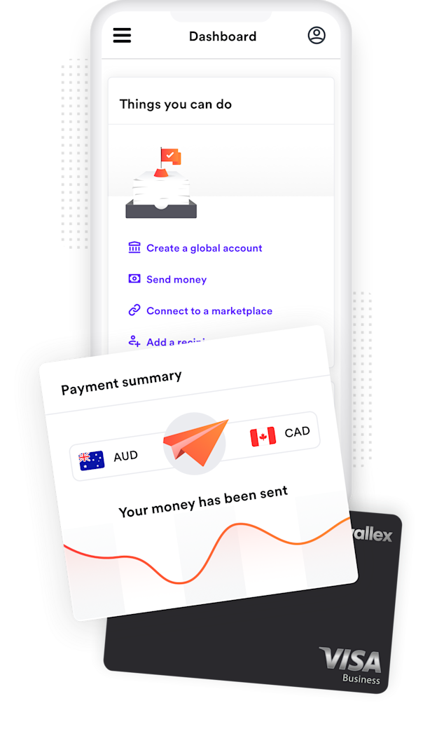 Airwallex app sending money from Australia to Canada