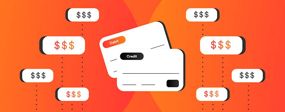 How do interchange rates differ between credit and debit cards?