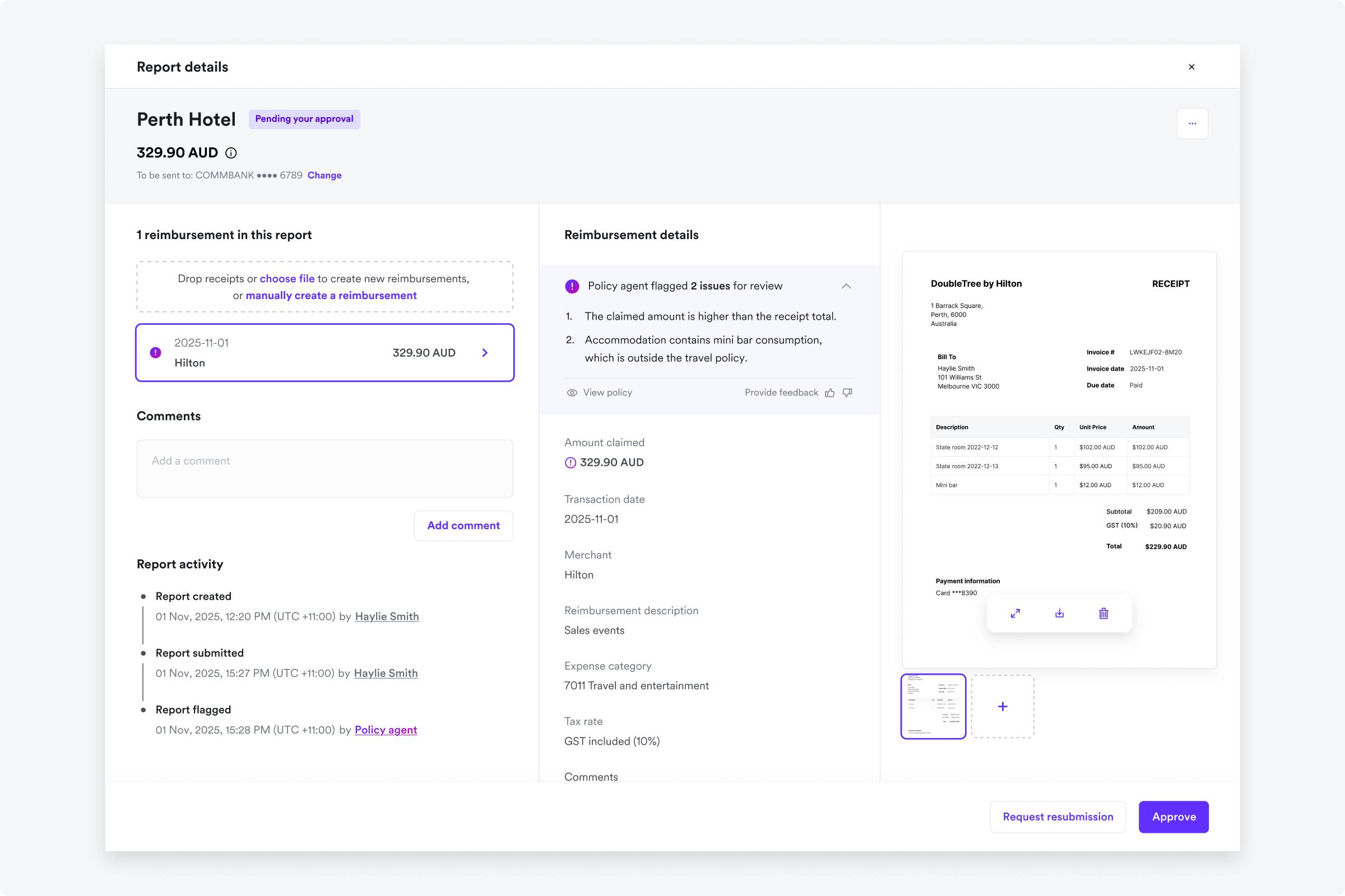 Expense Policy Agent