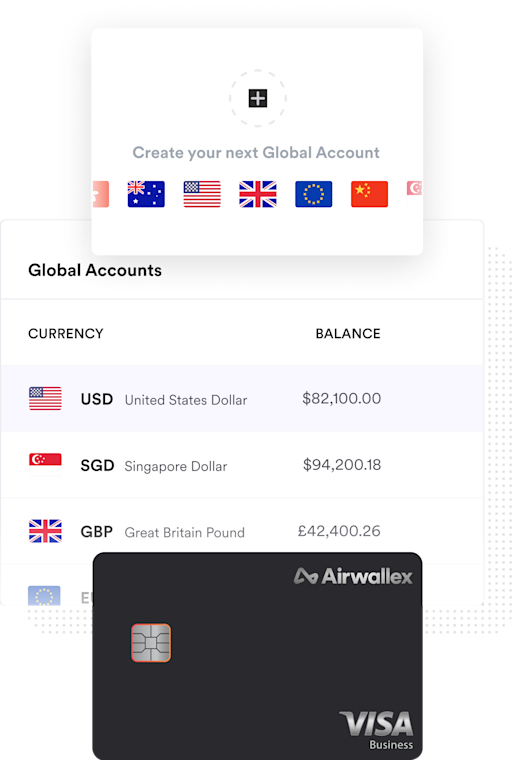 Airwallex screenshot showing Airwallex virtual cards
