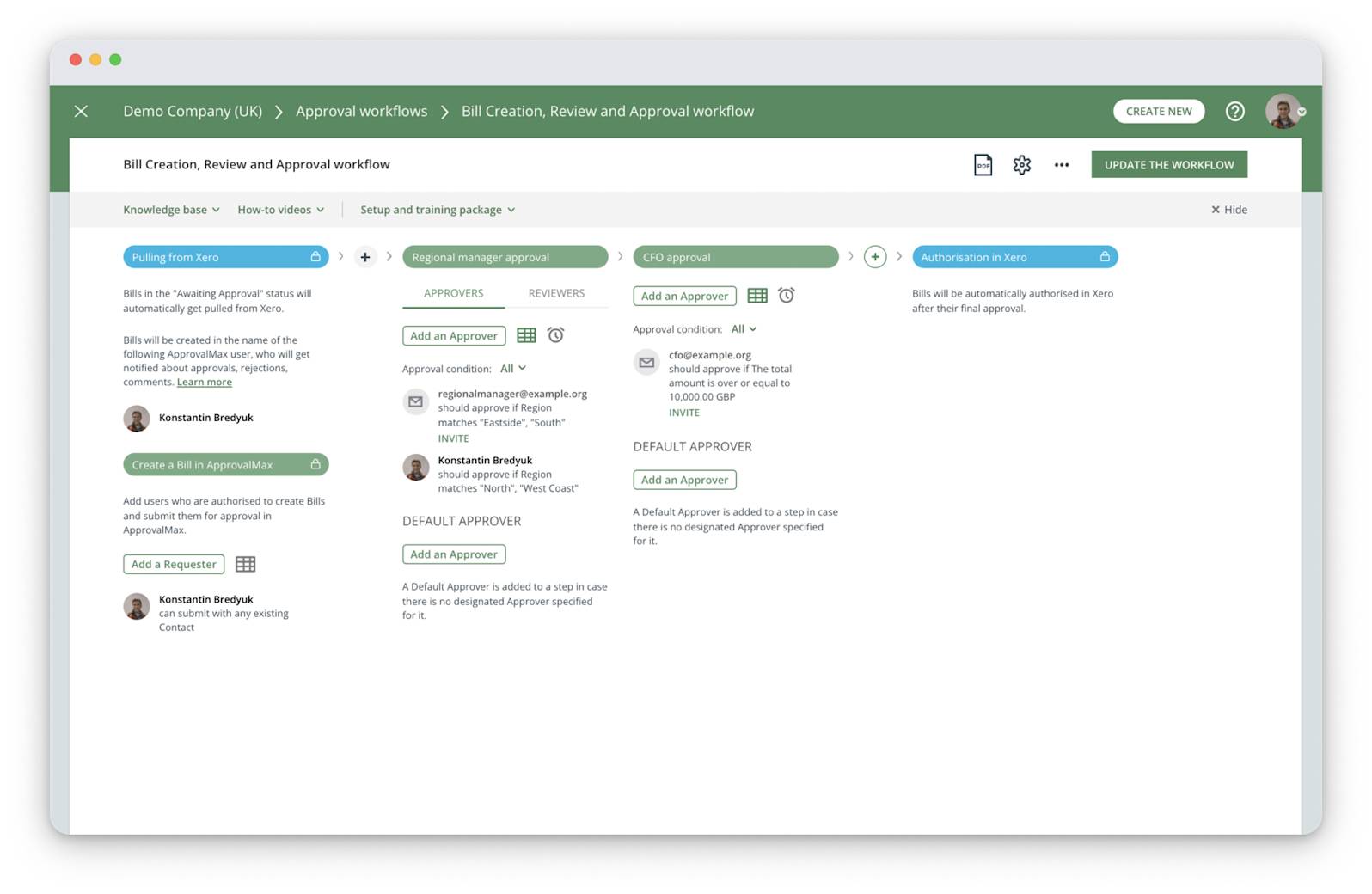 Image of two men doing business