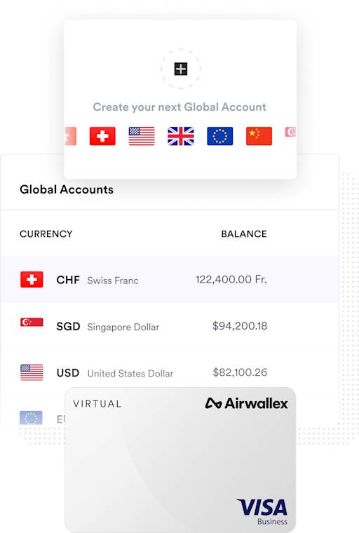 Airwallex screenshot showing Airwallex virtual cards