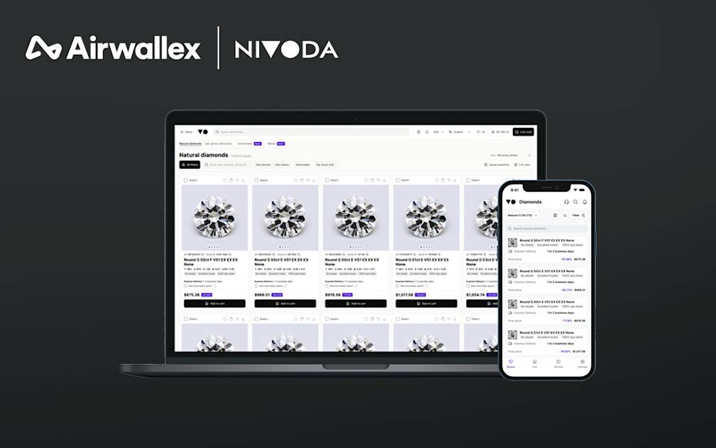 钻石电商平台 Nivoda 破除交易壁垒,升级全球支付