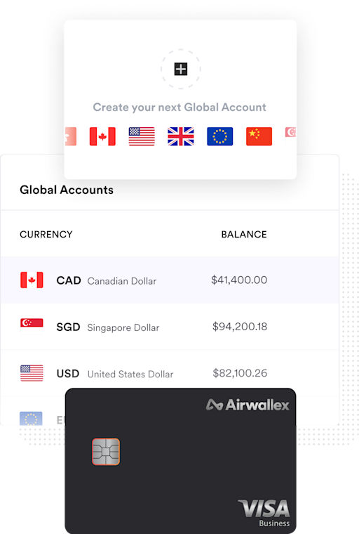 Airwallex screenshot showing Airwallex virtual cards