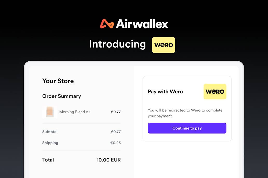 Wero is now available on Airwallex