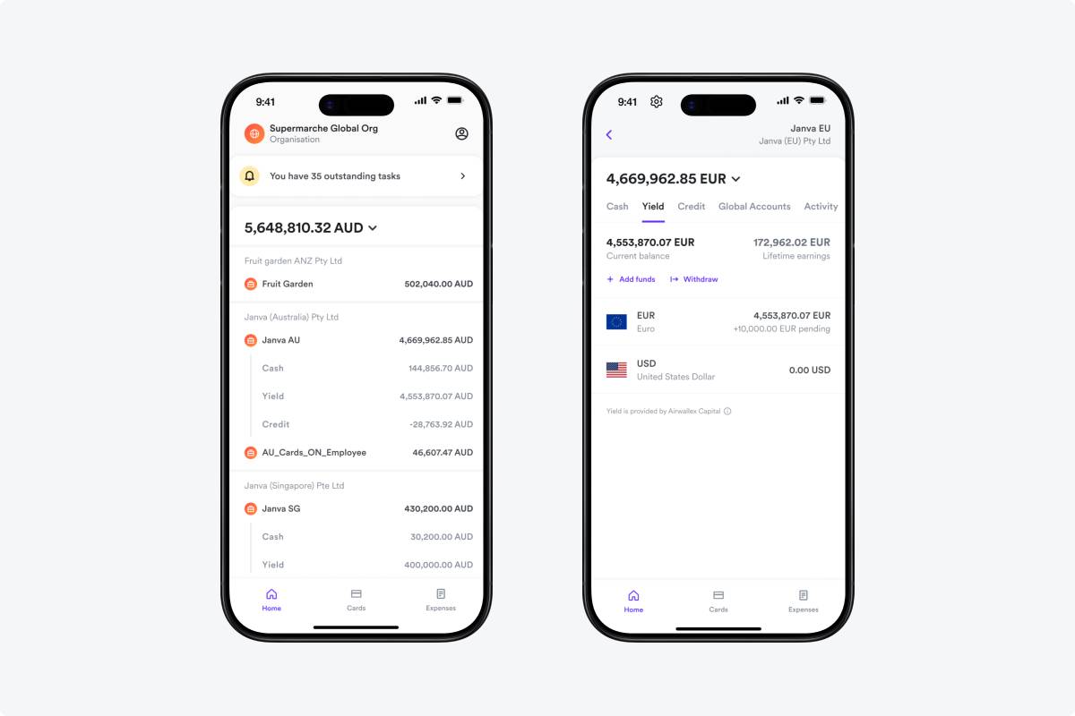 Yield Mobile UI