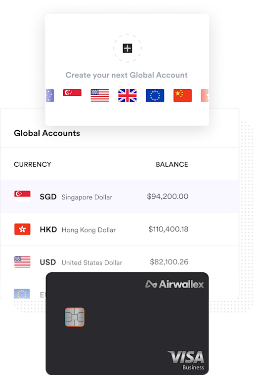 Airwallex screenshot showing Airwallex virtual cards
