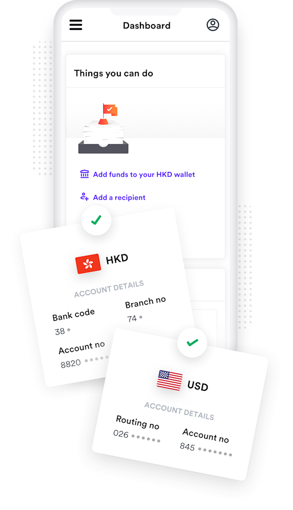 illustration of Airwallex business bank account
