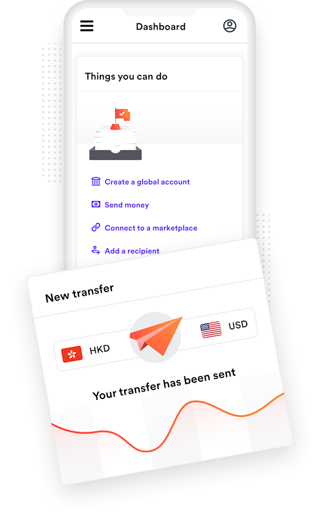 Airwallex web application illustration.