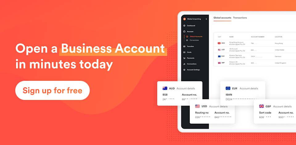 Open a global multi-currency account for free in Hong Kong