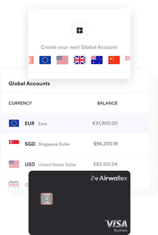 Airwallex screenshot showing Airwallex virtual cards