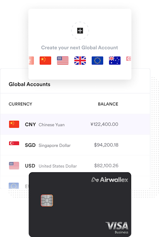 Airwallex screenshot showing Airwallex virtual cards