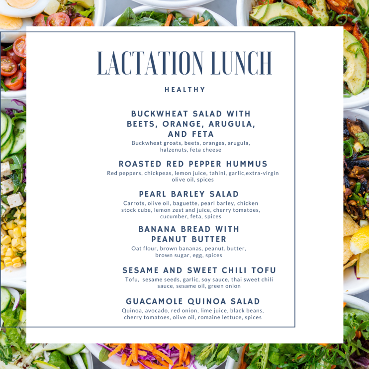 Lactation lunch