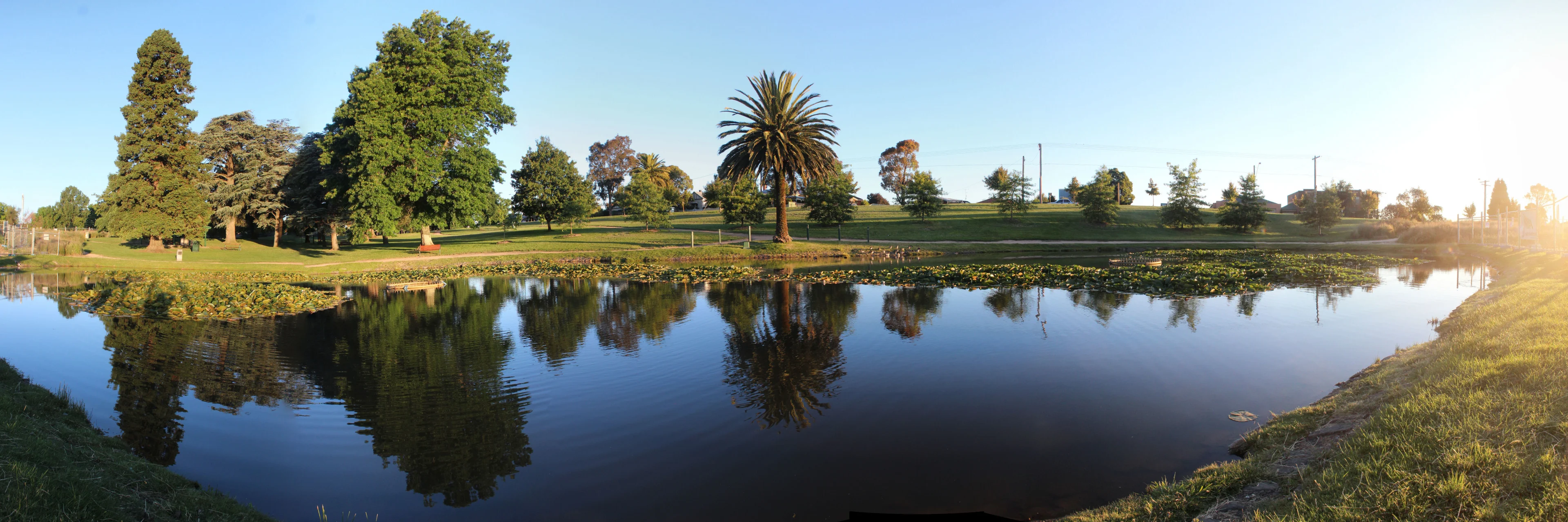 Lake Penhalluriack at the Eureka Gardens near the Eureka Centre, Ballarat