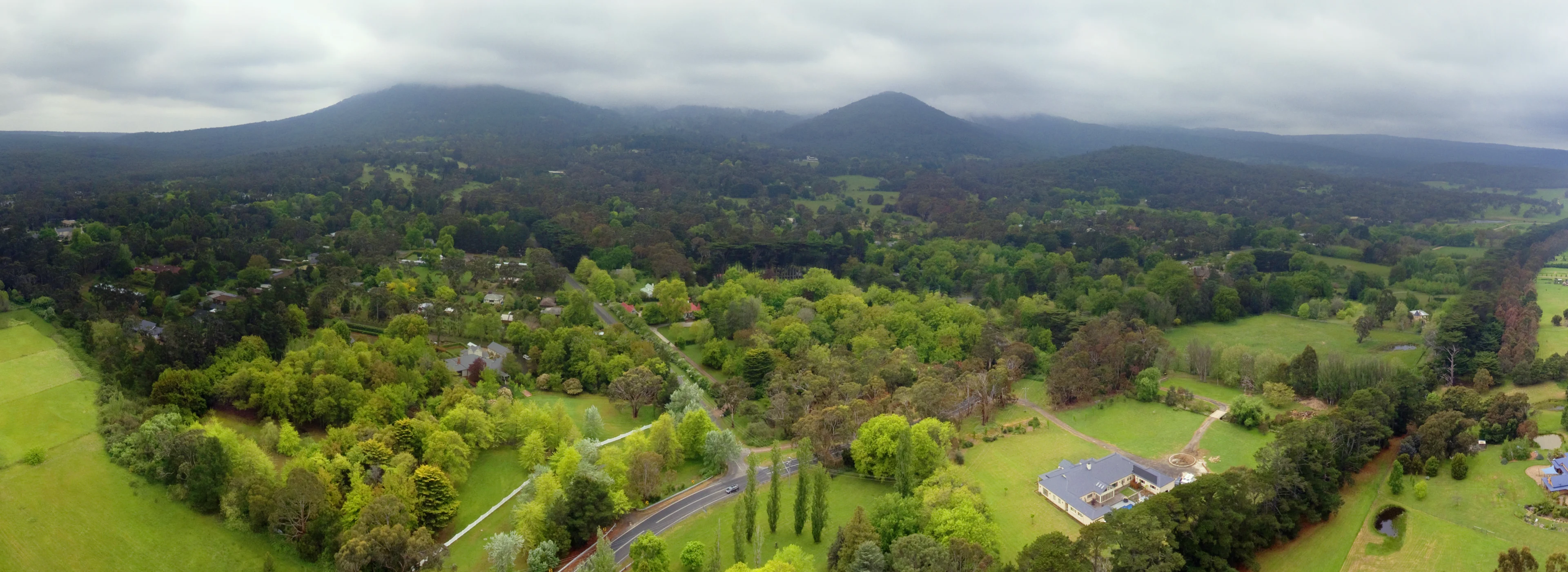 Mount Macedon from the Air. 
