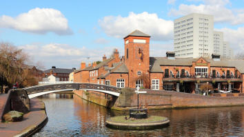 Birmingham water canal network, Birmingham, West Midlands