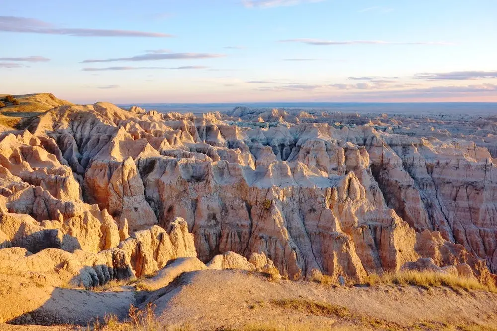 A view of Badlands National Park