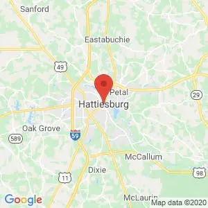 Hattiesburg map