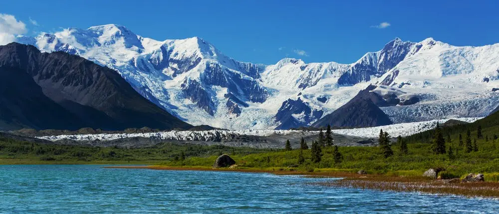 A view of Wrangell St Elias National Park