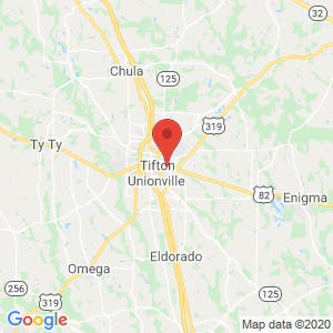 Tifton Self Storage map