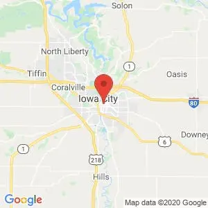 Iowa City map