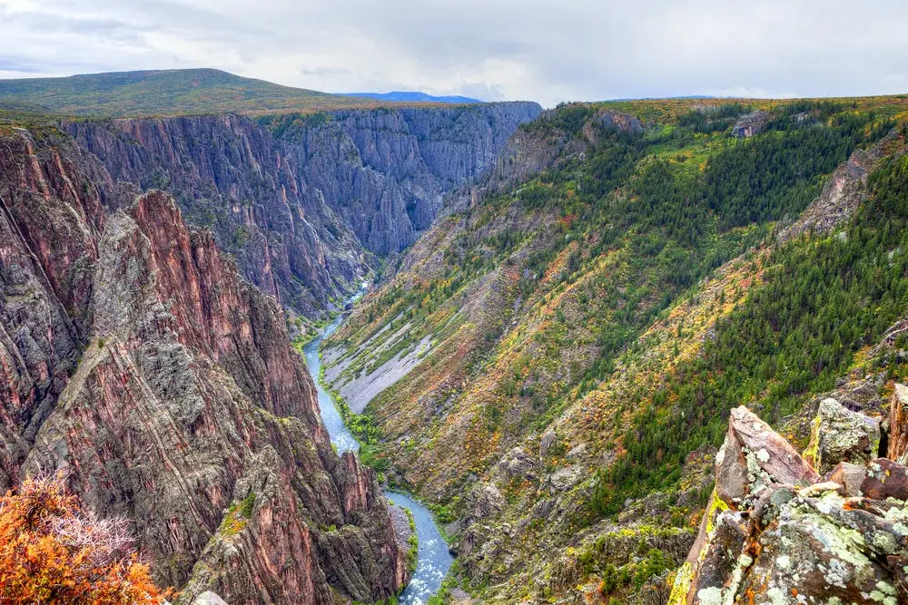 A view of Black Canyon of the Gunnison National Park