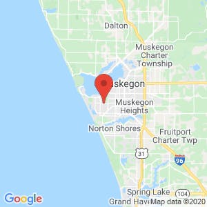 A Plus Storage Muskegon map