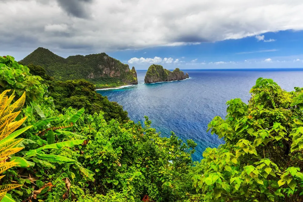 A view of National Park of American Samoa