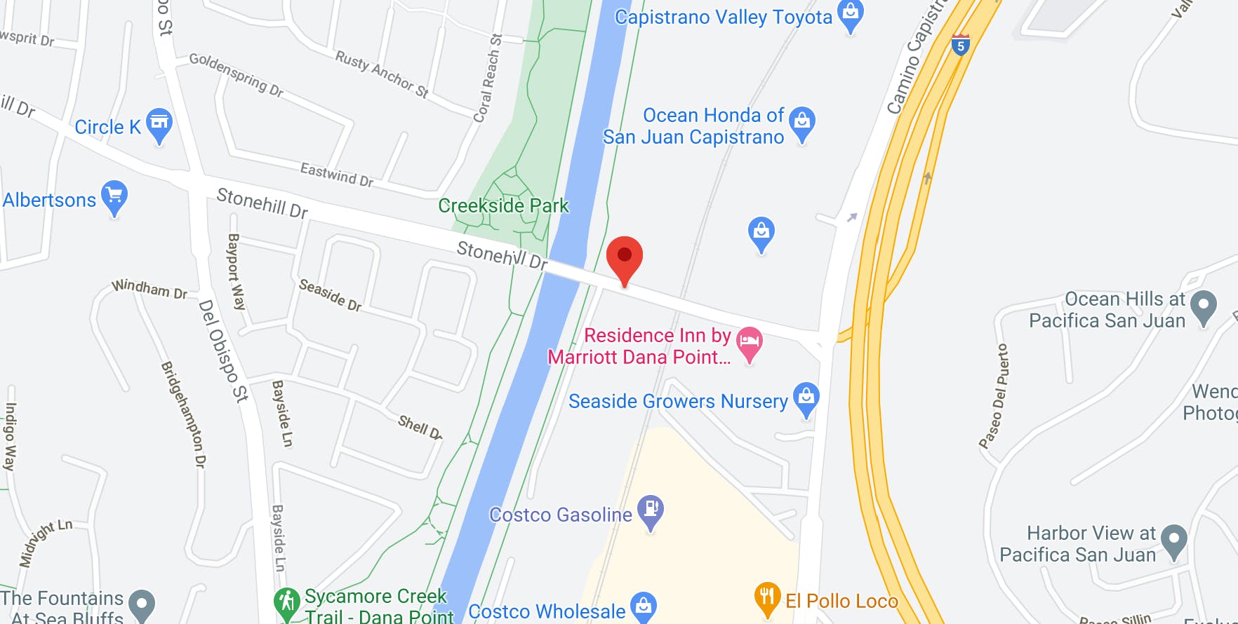 Dana Point RV & Boat Storage map