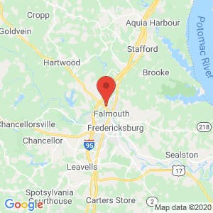 Falmouth Self Storage map