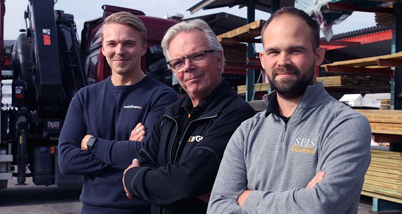 Gilbert Granöö, Anders Gustavsson K-Bygg och Max Thor från Solenergi i Sörmland AB