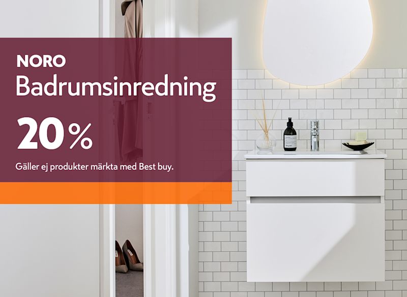 Kampanj på Noro badrumsinrening hos K-Bygg