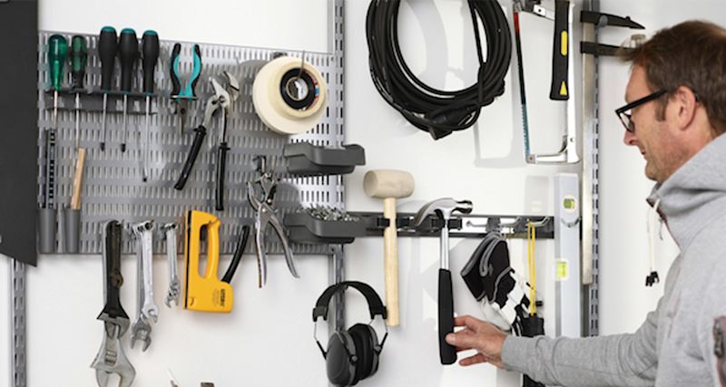 Praktisk verktygsvägg