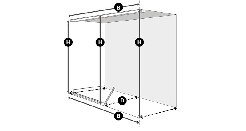 Mäta Elfas skjutdörrar