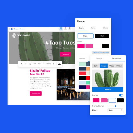 examples of website layouts