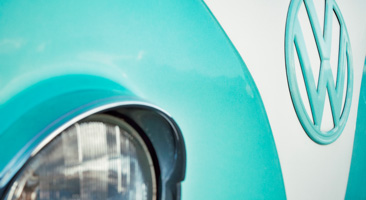 Logo on vintage car