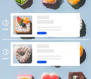 example of pastries in an automated email feature