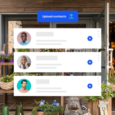 example of uploading contacts