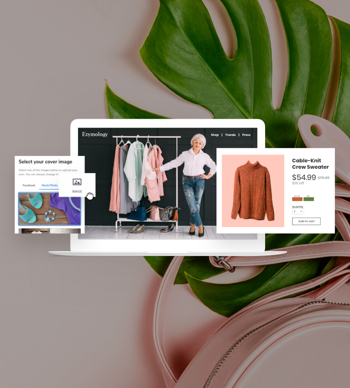 Image of a clothing website showing up in search because of search engine optimization