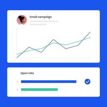 example of an email campaign tracking line graph