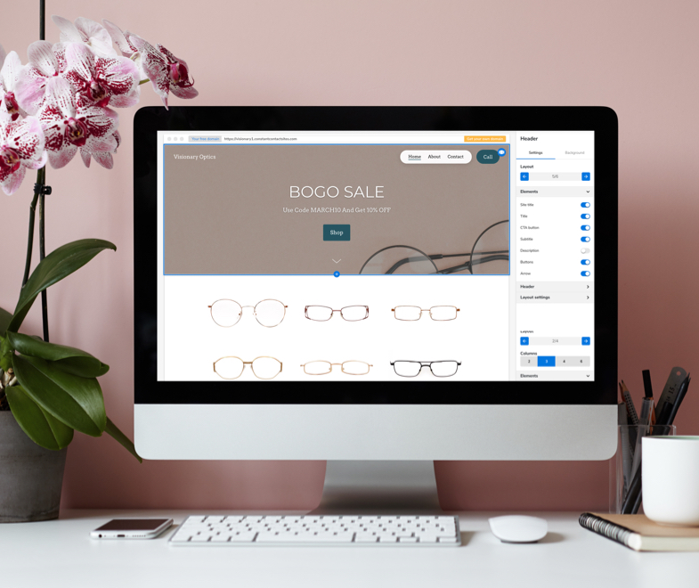 Get started building your website and online store.