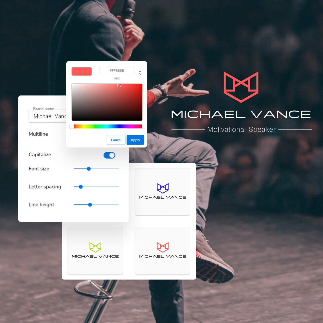 example of the logo design tool