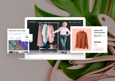 Image of a clothing website showing up in search because of search engine optimization