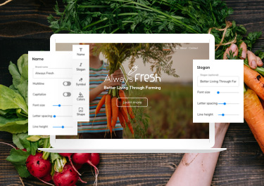 Make your own logo in seconds with LogoMaker.