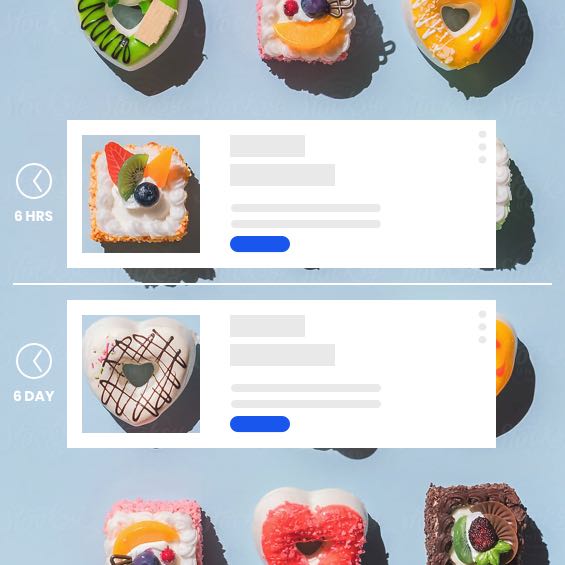 example of pastries in an automated email feature