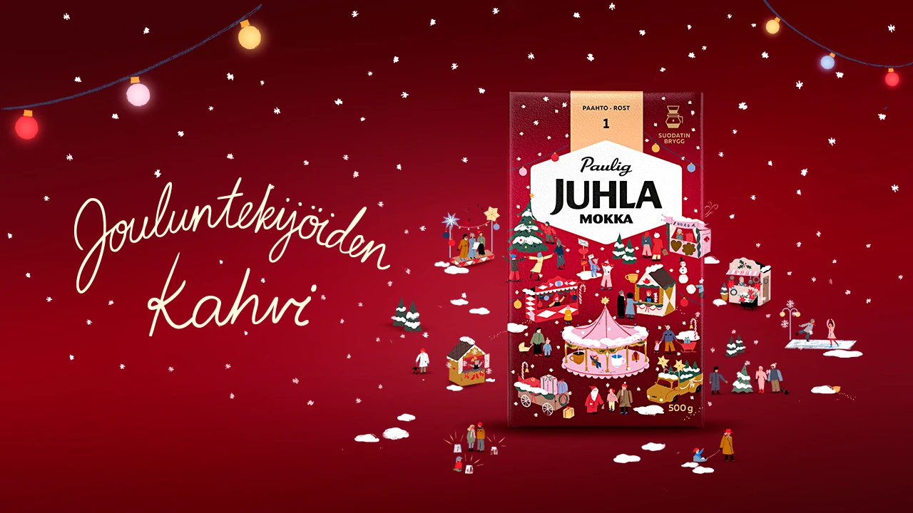 Juhla Mokka joulupakkaus 2025 still
