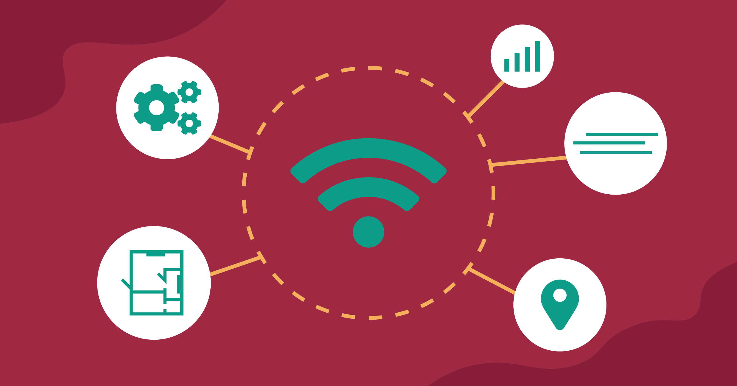 På bilden syns en illustration av en WiFi-symbol