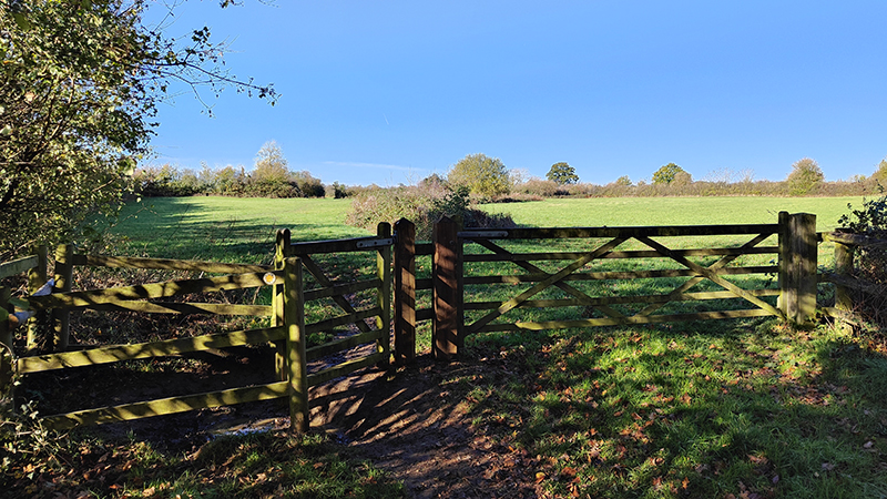 Sutton Lane Meadows Entrance gate
