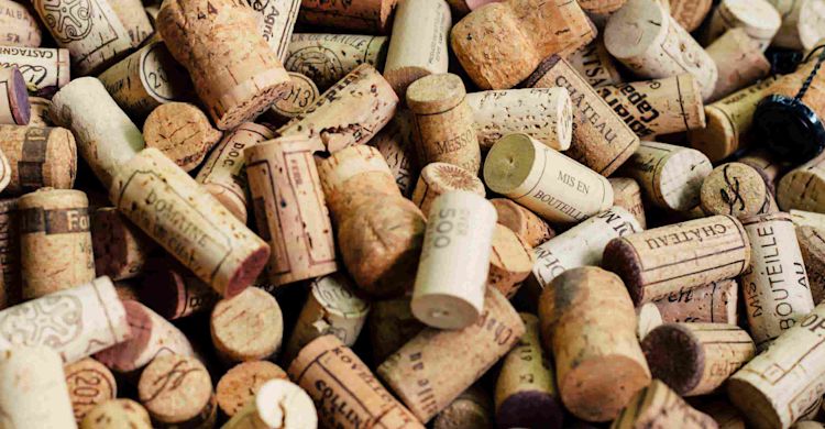 A collection of wine corks