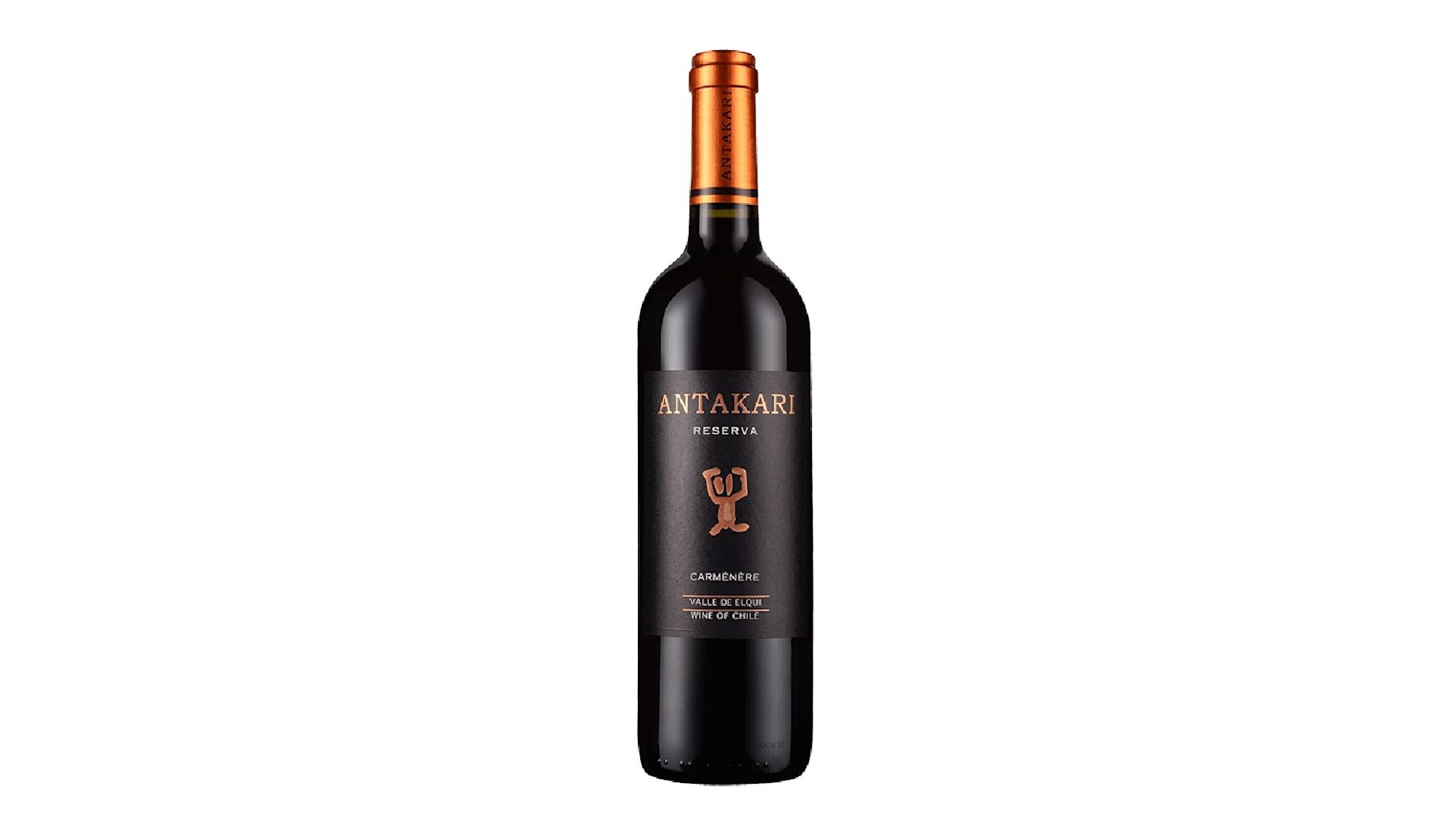 A picture of Antakari Carmenère Reserva 2023 bottle